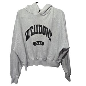 We11done Men's Hoodie Gray Size S